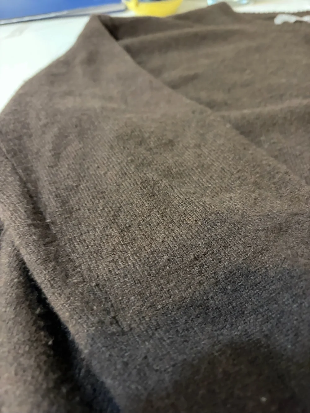 J.Crew women’s cashmere cardigan and chocolate brown